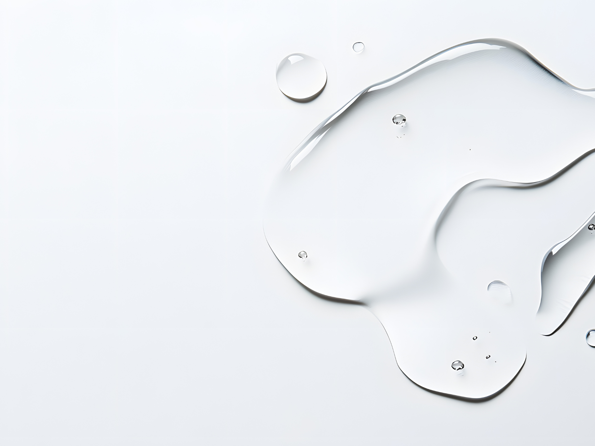 kwas hialuronowy na białym tle